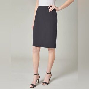 New Kasper Classic Black Pencil Skirt Sise 14P